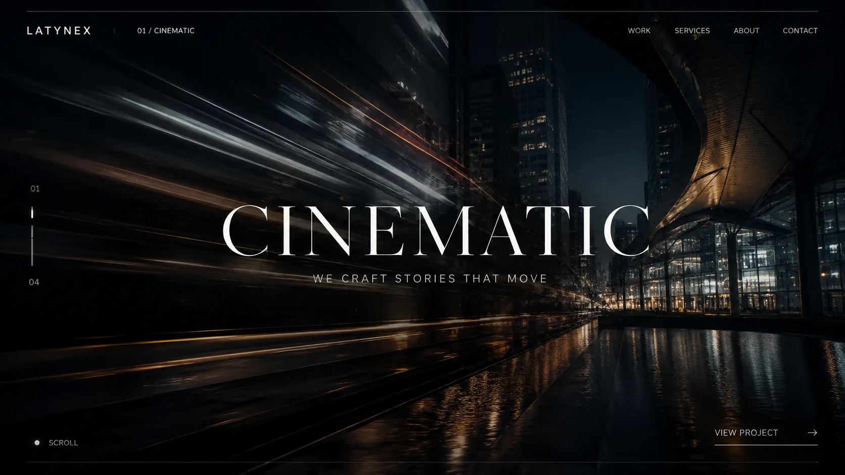 LATYNEX Digital — cinematic web experience, in motion